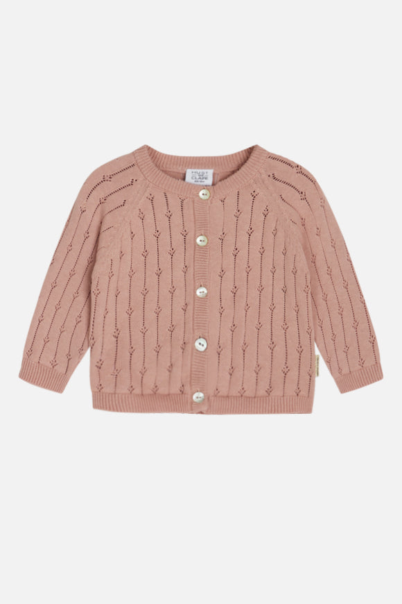 Hust & Claire - Babystrickjacke Cleo rosa - AURYN Shop