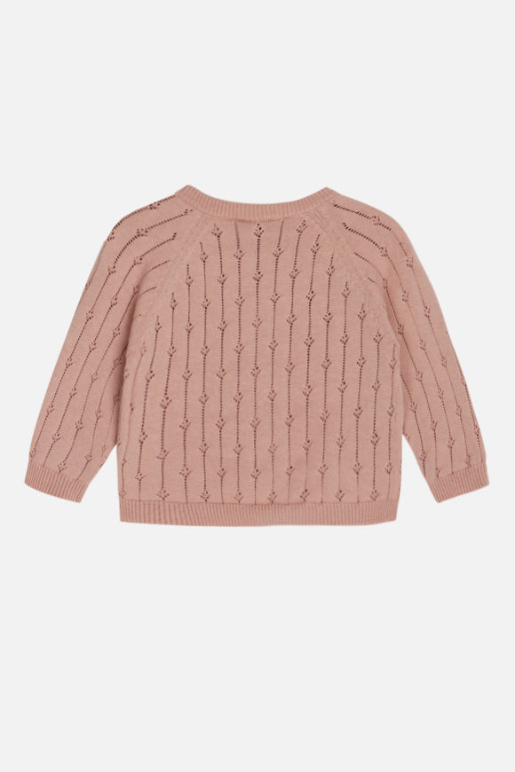 Hust & Claire - Babystrickjacke Cleo rosa - AURYN Shop