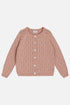 Cardigan aus weicher Baumwolle mit Lochmuster hergestellt aus 100 % Bio-Baumwolle von Hust & Claire.