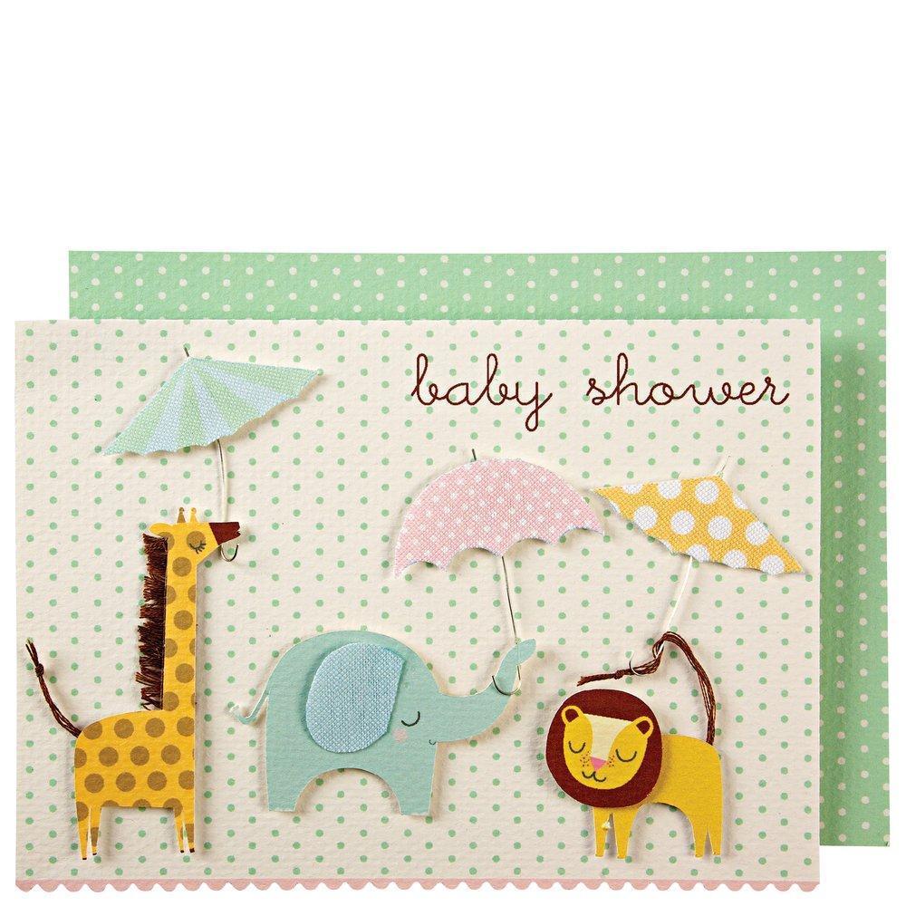 Meri Meri - Karte Babyshower Tiere - AURYN Shop