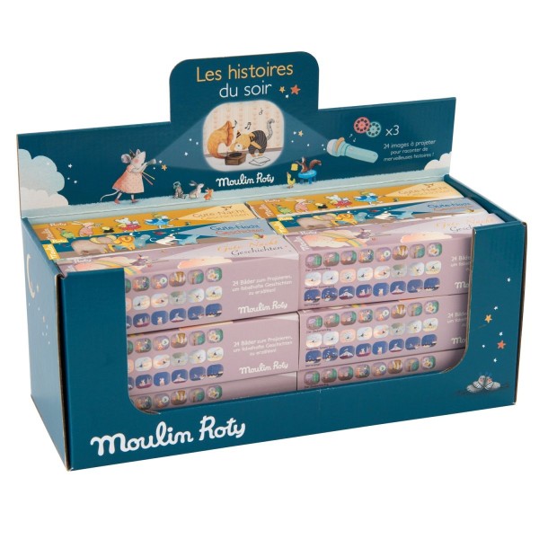 Taschenlampen Geschichtenerzähler von Moulin Roty für wunderschöne und lustige Abendroutine.