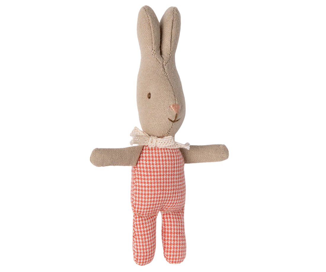 Maileg -  Hase klein rot kariert