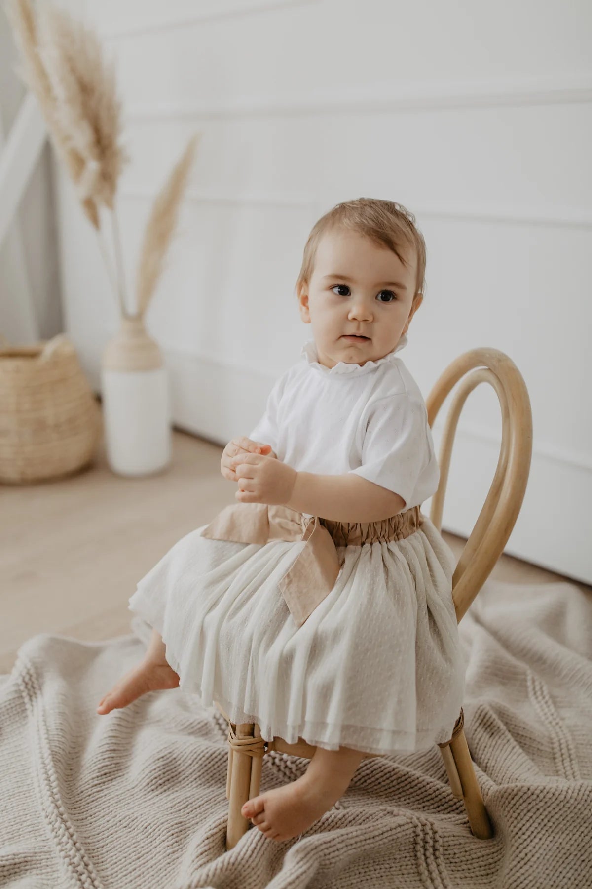 Leevje - Tüllrock mit aufgesetzter Zierschleife für Babies