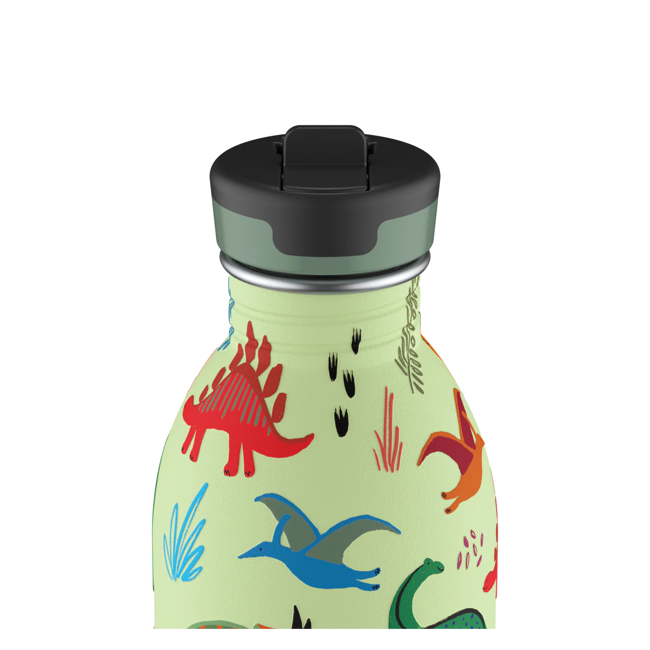 24 Bottles - Trinkflasche 500ml Dino grün