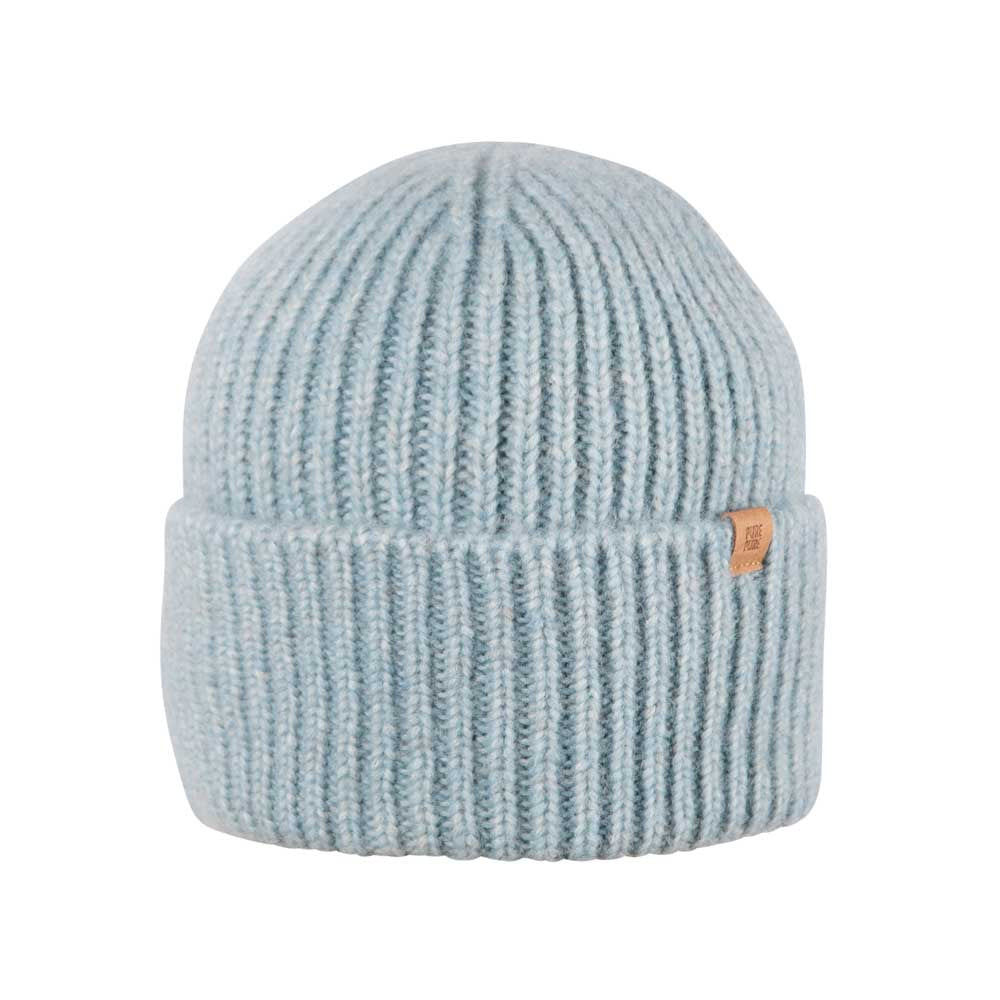 Pure Pure - Damen Beanie Wollmütze blau
