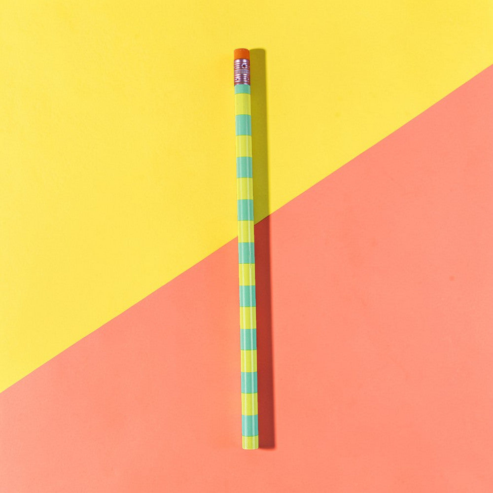 Ava &amp; Yves - Bleistift gestreift, mint-gelb