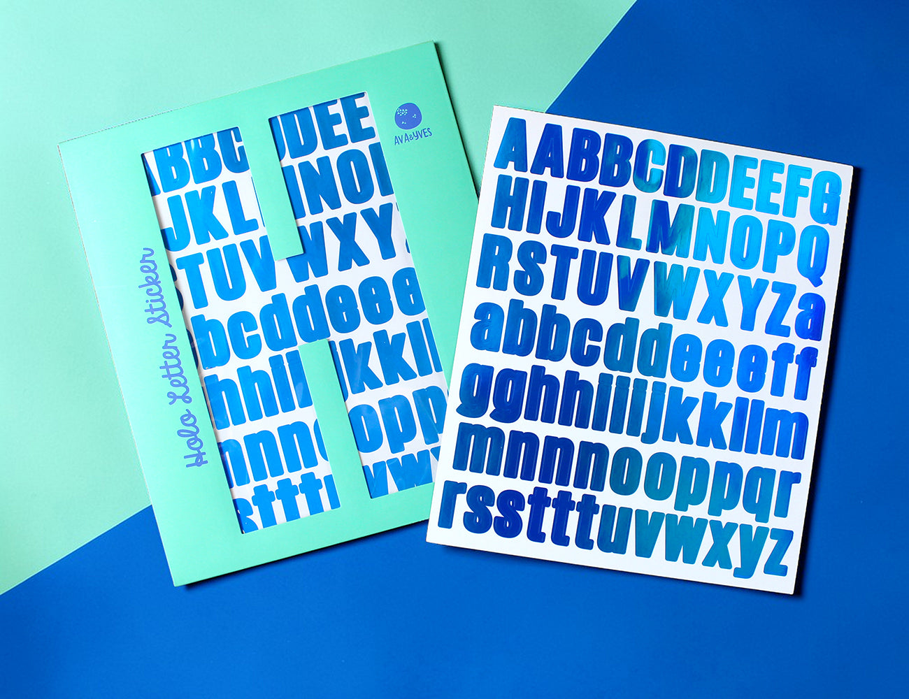 Ava &amp; Yves - Buchstabensticker, blau