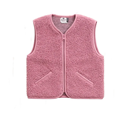 Alwero - Kuschelige Damen Wollweste POS pink