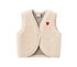 Alwero - Baby Wollweste LULU natur mit Herz