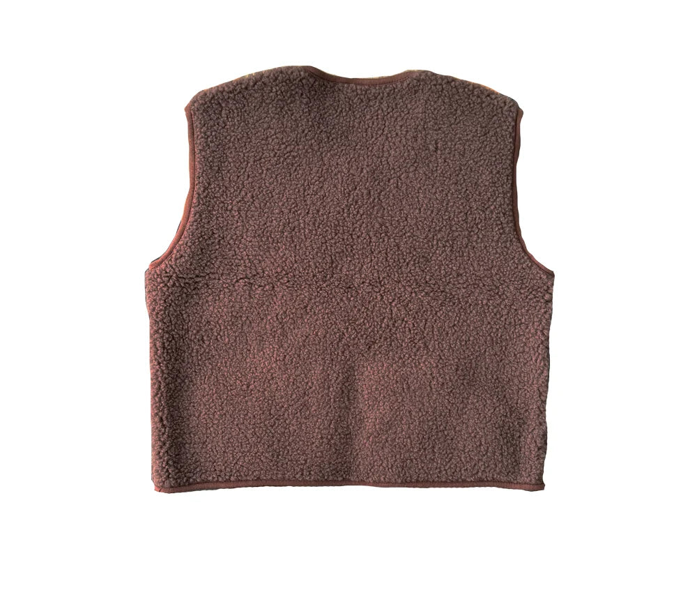 Alwero - Kuschelige Damen Wollweste POS braun