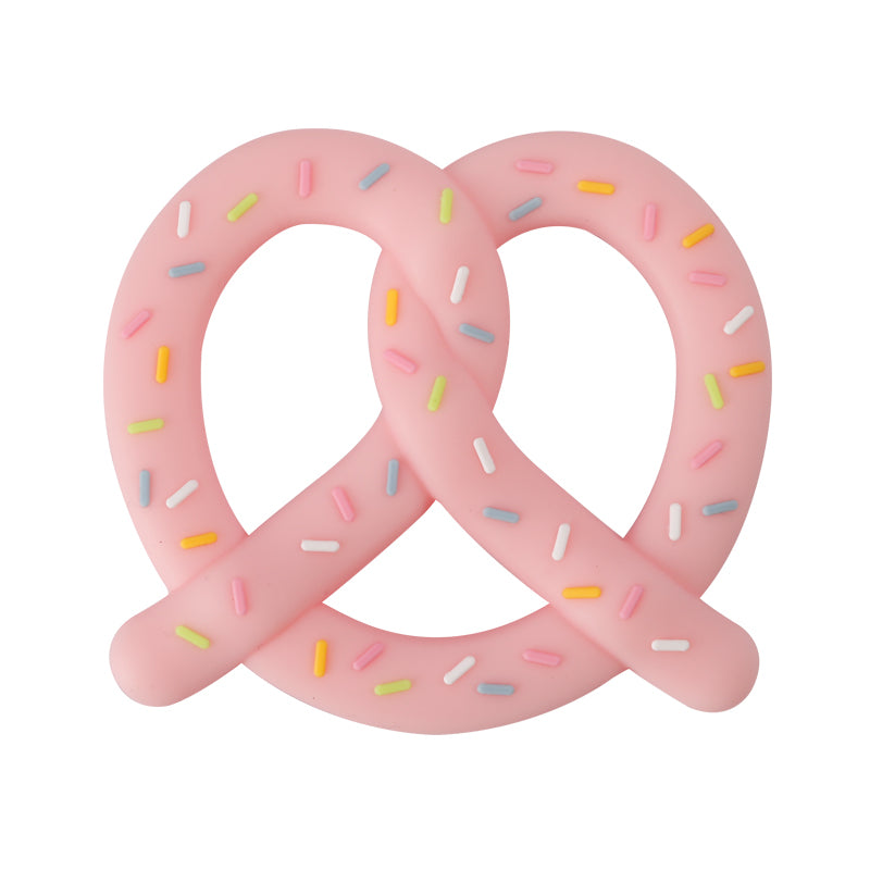 AURYN - Baby Beißring Breze Silikon rosa