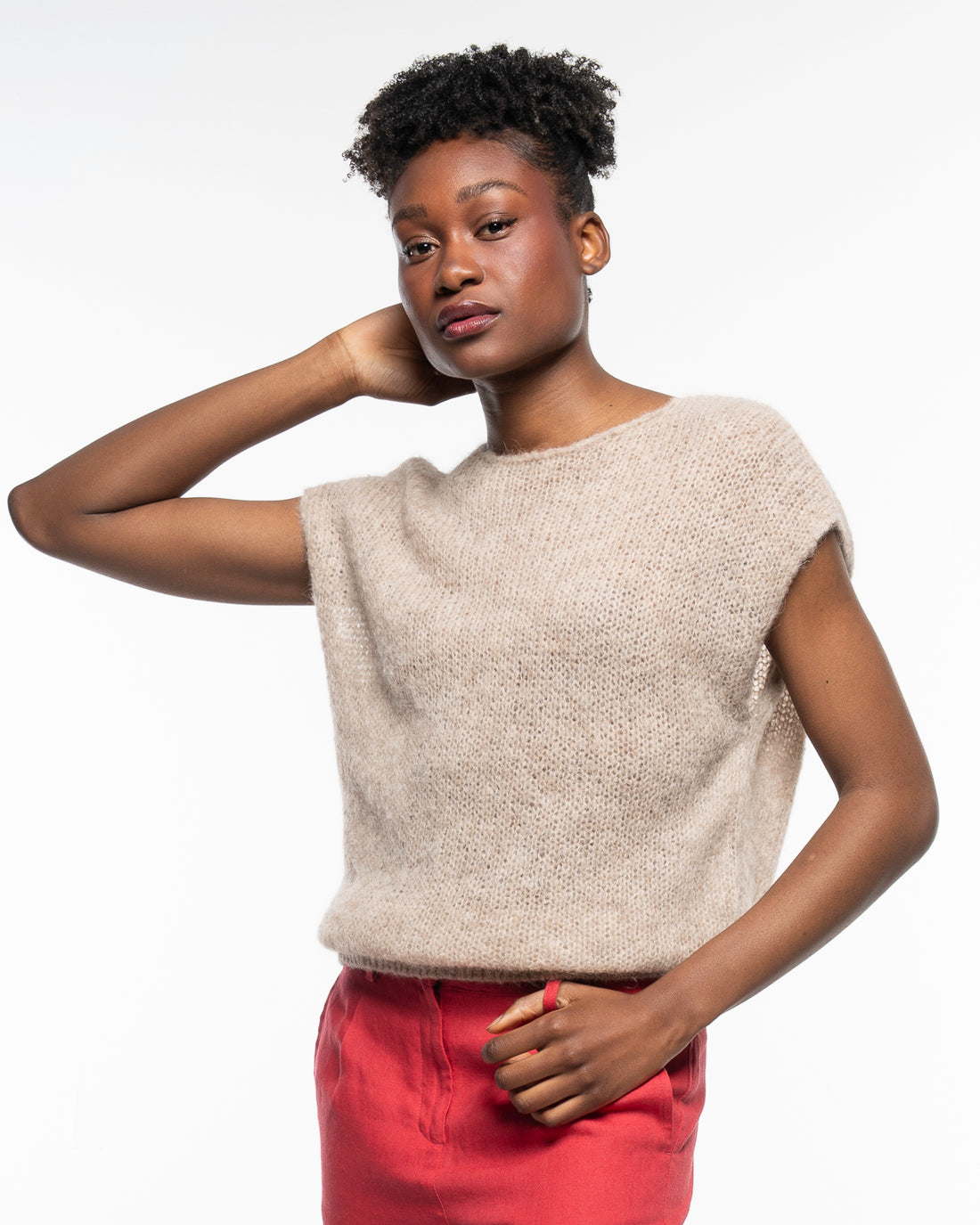 Alma & Lovis - Strickpullunder Alpaka beige