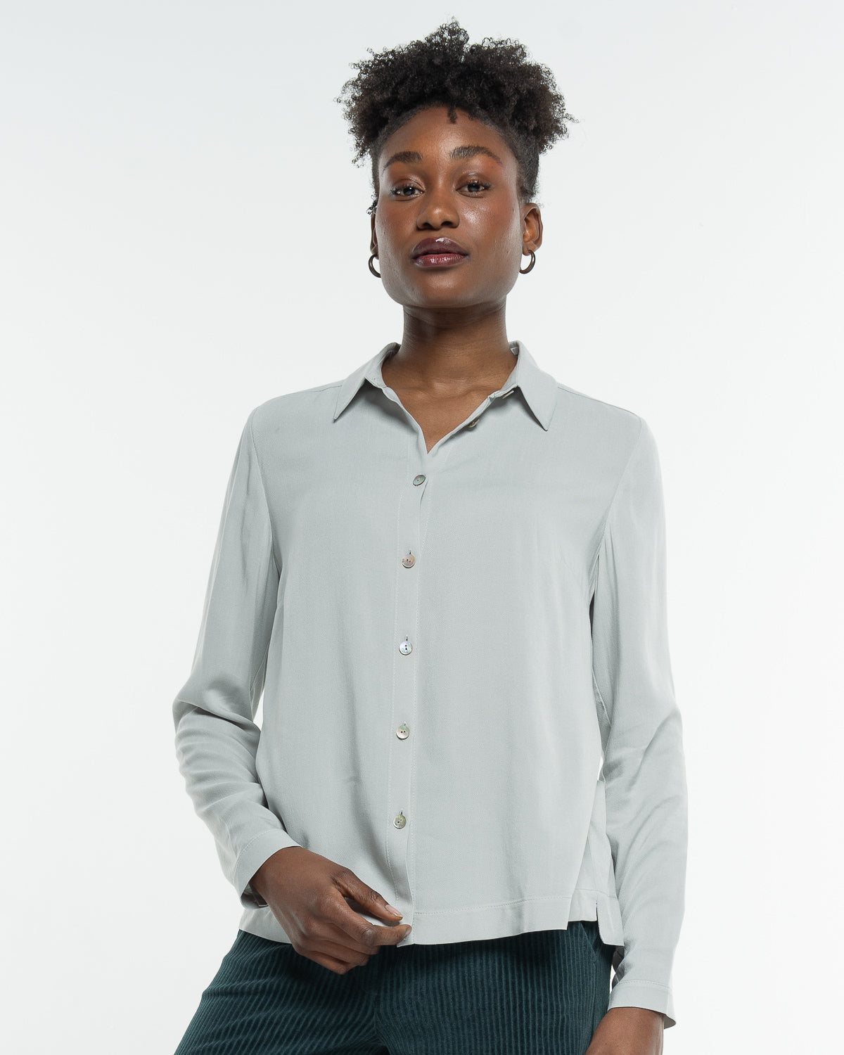 Alma &amp; Lovis - Hemdbluse aus fließendem EcoVero opal