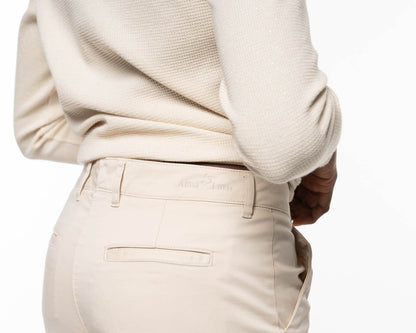 Alma &amp; Lovis - Chino mit geradem Bein aus Bio-Baumwolle creme