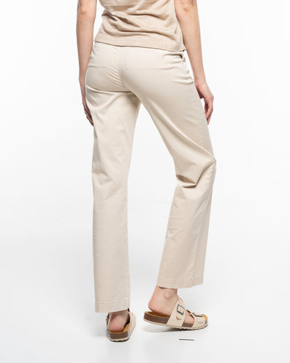 Alma &amp; Lovis - Chino mit geradem Bein aus Bio-Baumwolle creme