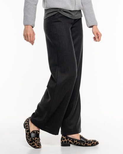 Alma &amp; Lovis - Hose Marlene aus Wolle Dunkelgrau