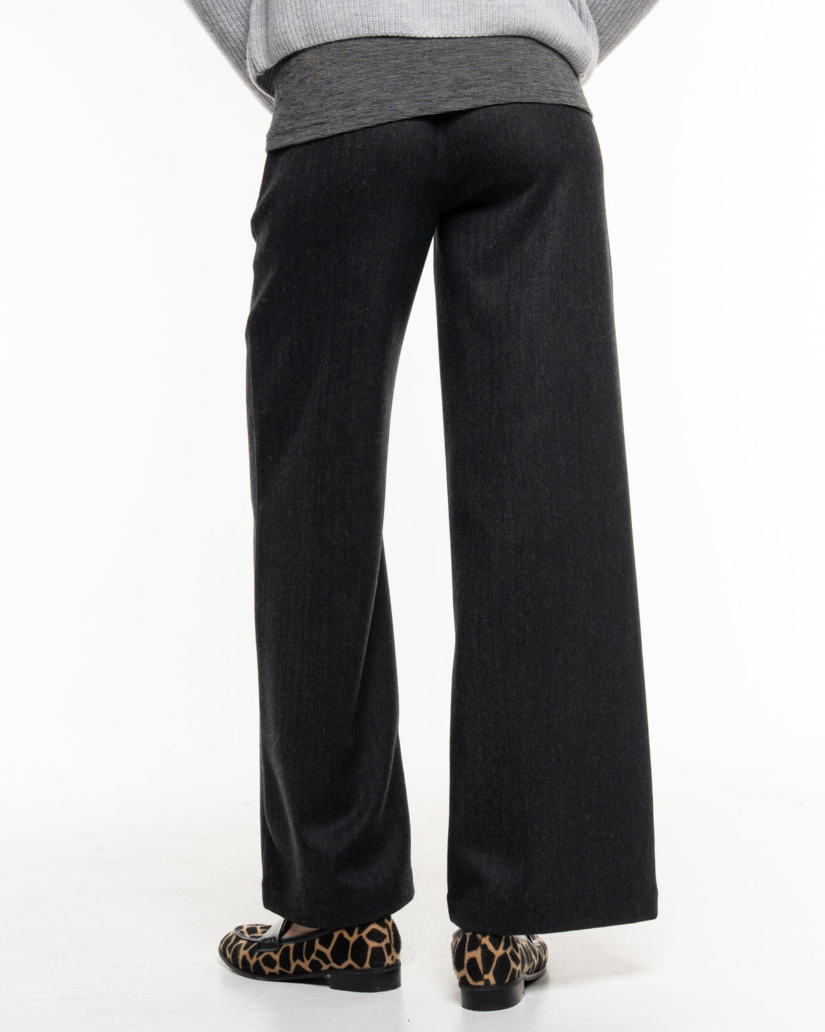 Alma &amp; Lovis - Hose Marlene aus Wolle Dunkelgrau