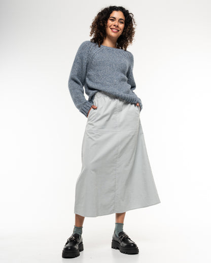 Alma &amp; Lovis - Damen Strickpullover mit Wolle Blau