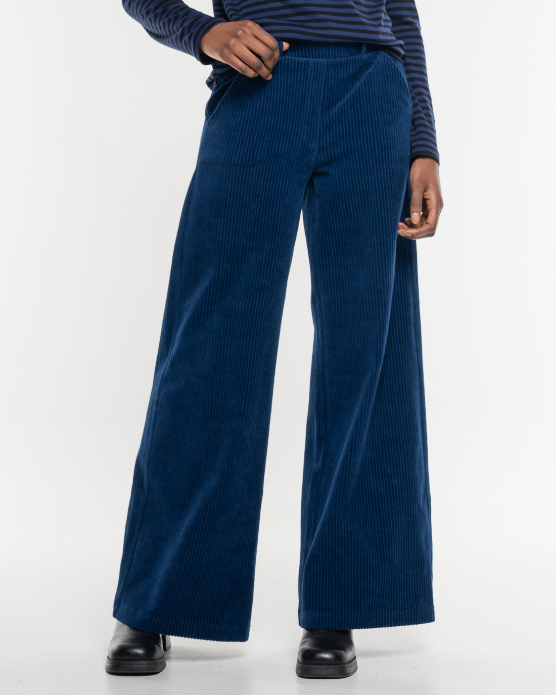 Alma &amp; Lovis - Damen/ Frauen Cordhose - blau - detail