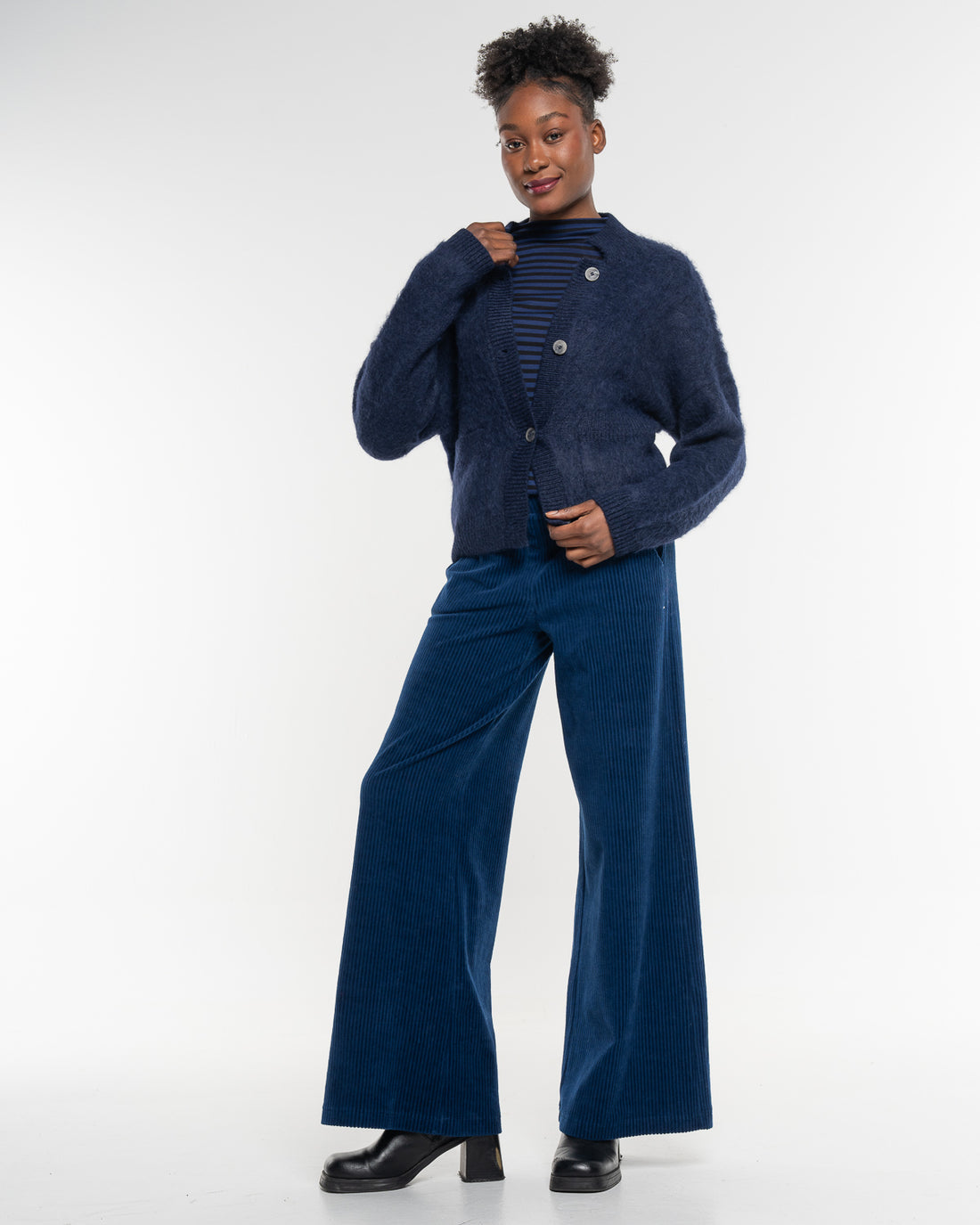 Alma & Lovis - Damen/ Frauen Cordhose in blau