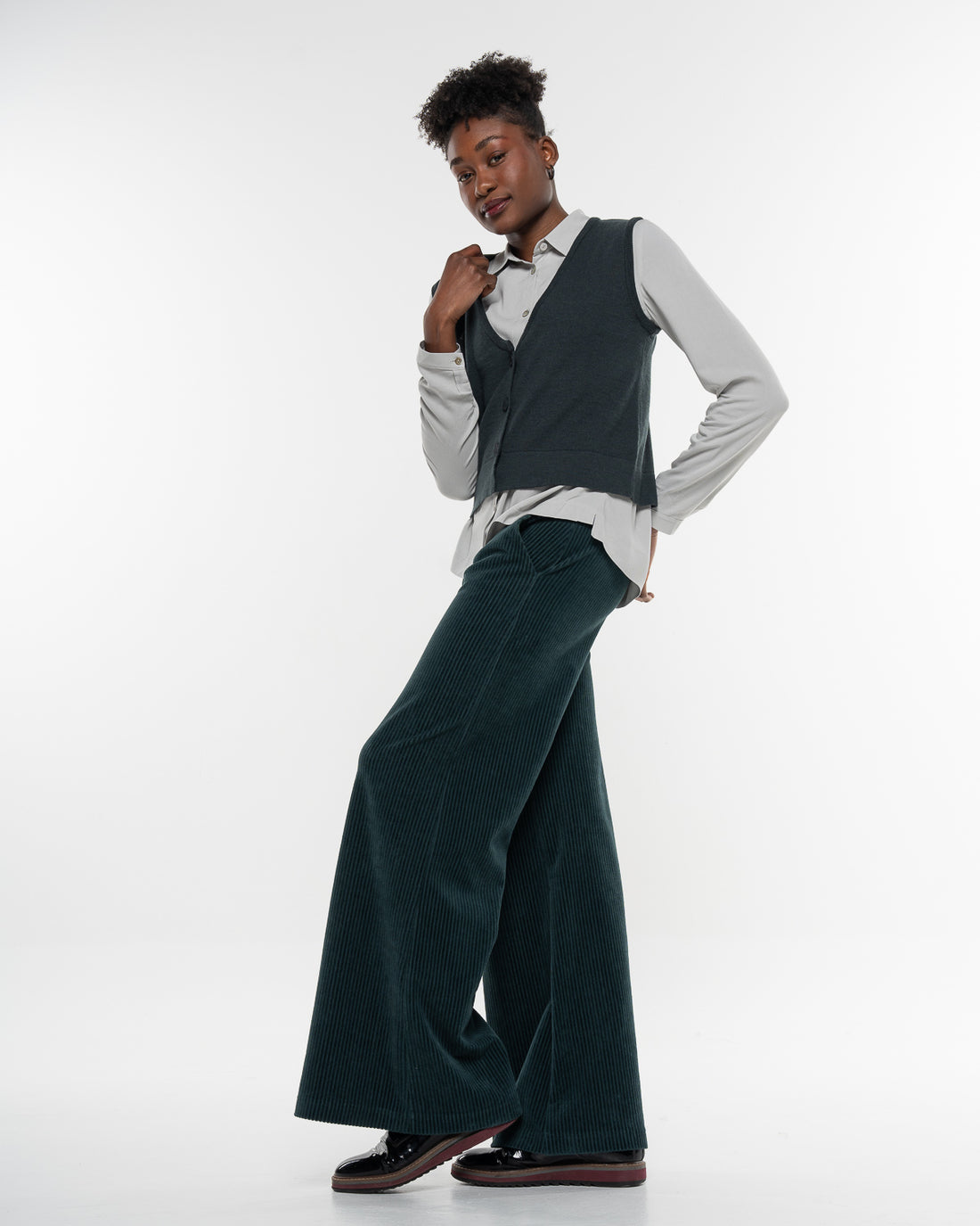 Alma & Lovis - Cordhose für Damen/Frauen in grün