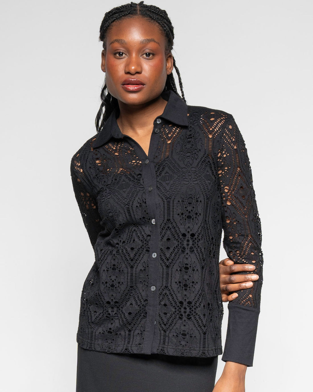 Alma & Lovis - Edle Spitzenbluse aus Baumwolle (bio)