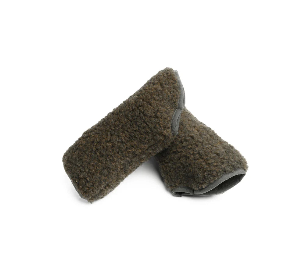 Alwero - Damen Thumby Handwärmer Wolle braun