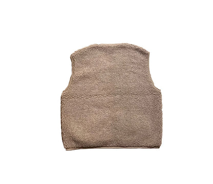Alwero - Kuschelige Damen Wollweste POS camel
