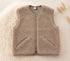 Alwero - Kuschelige Damen Wollweste POS camel