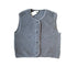 Alwero - Damen Wollweste TYP grau mit Knöpfen