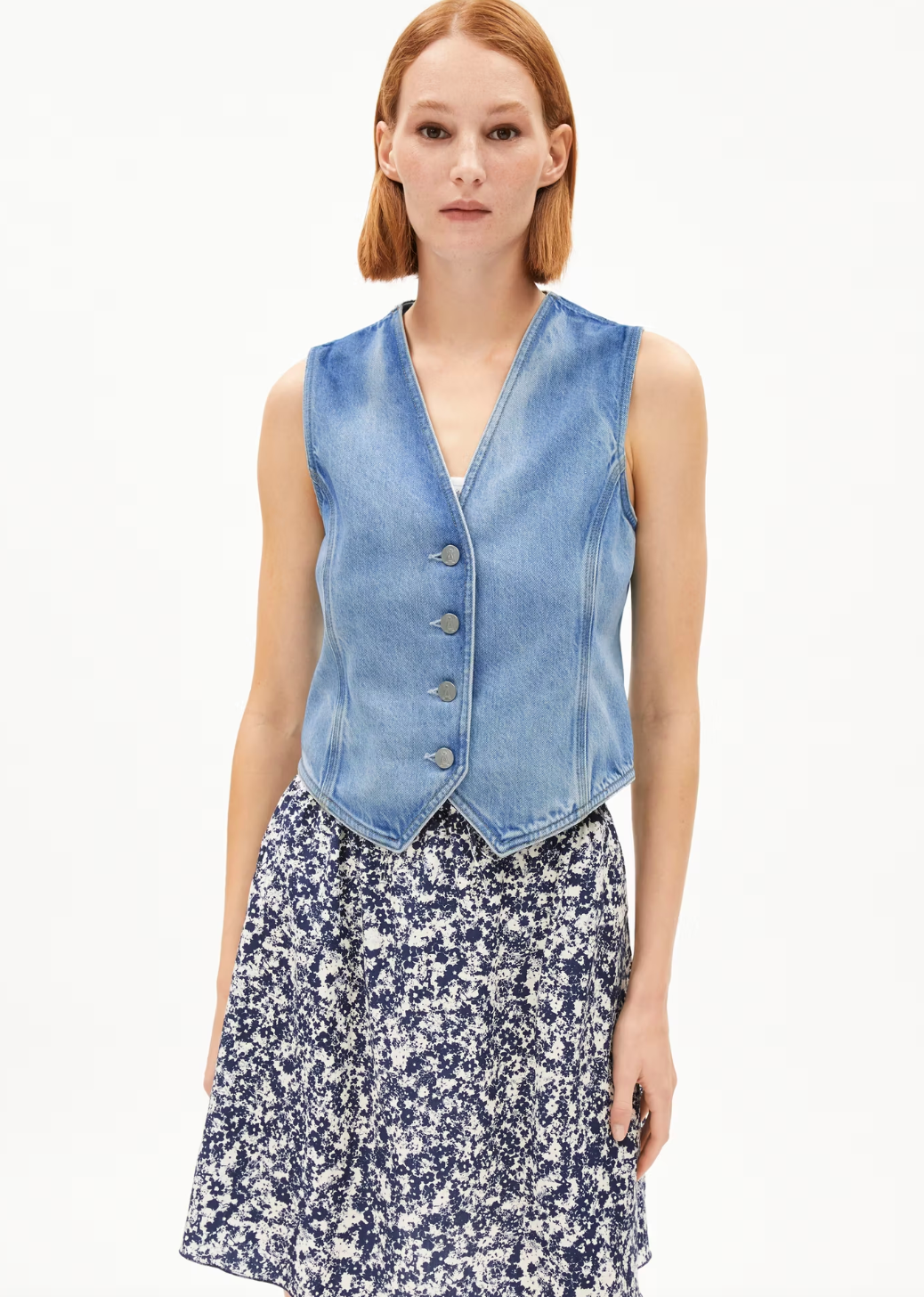 Armedangels - Jeans-Weste Sineriaa blau