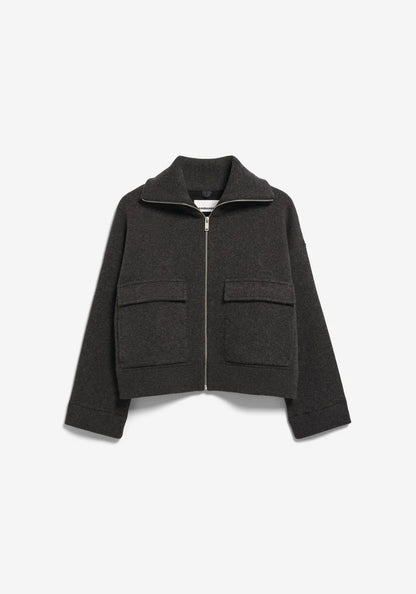 Armedangels - Strickjacke Bio-Wollmix, grau