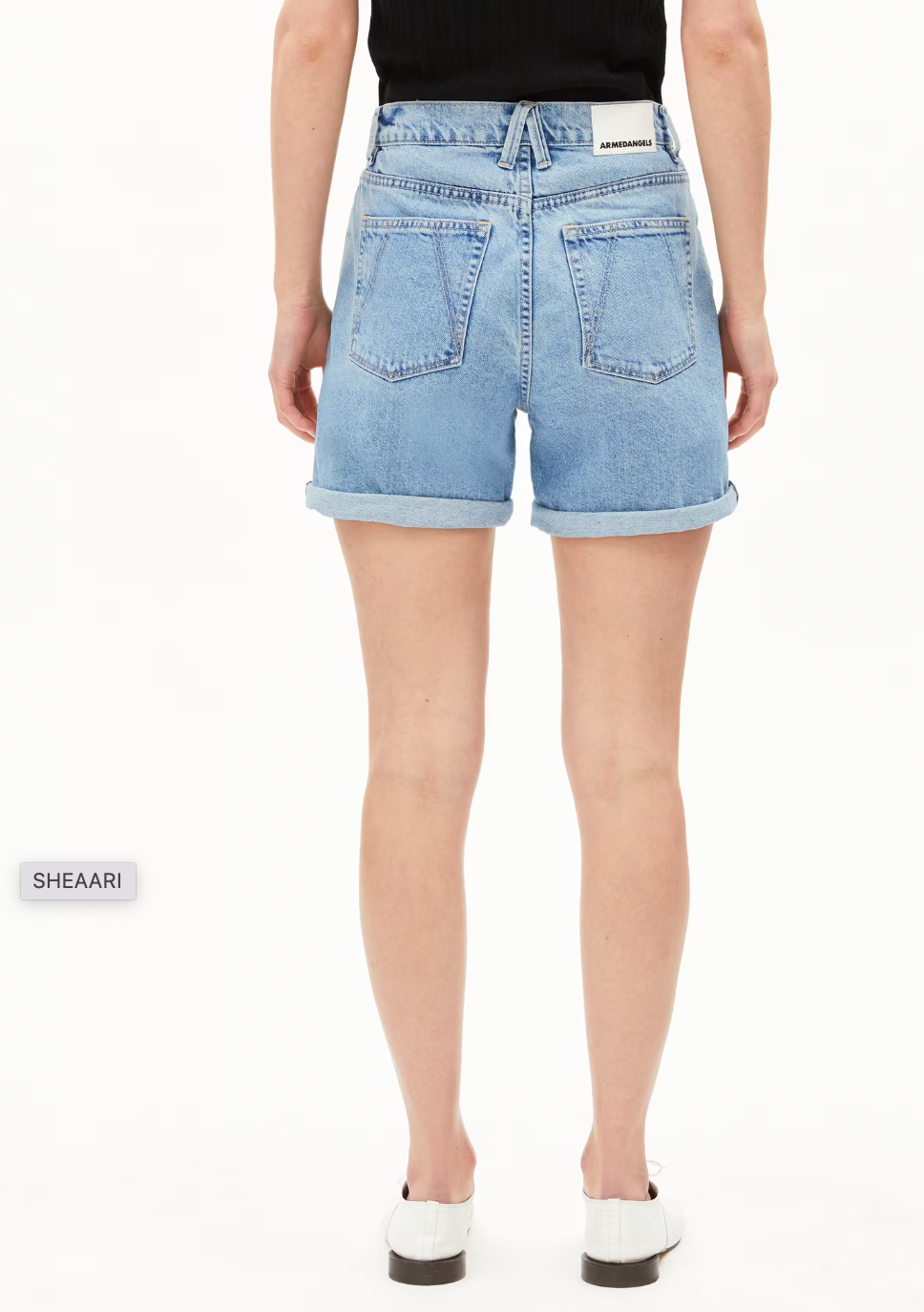 Armedangels - Jeansshort Sheaari fresh blue