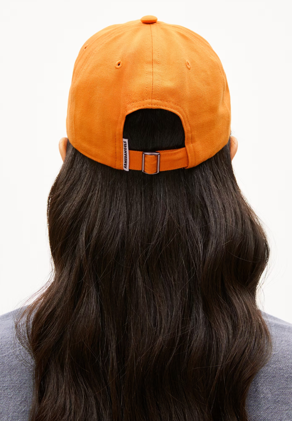Armedangels - Kappe Yenaas Biobaumwolle light tangarine- sonnenschutz