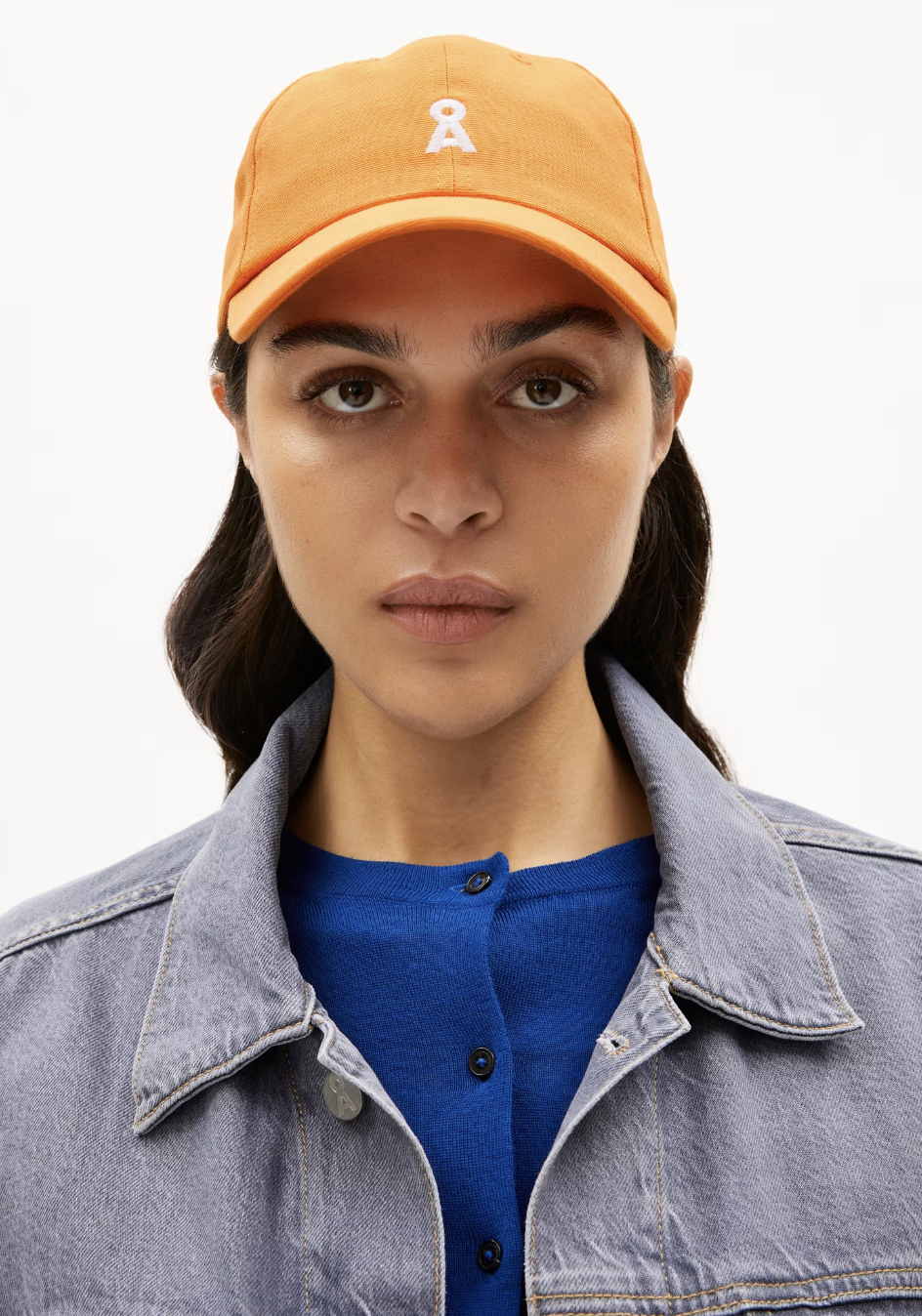 Armedangels - Kappe Yenaas Biobaumwolle light tangarine- sonnenschutz