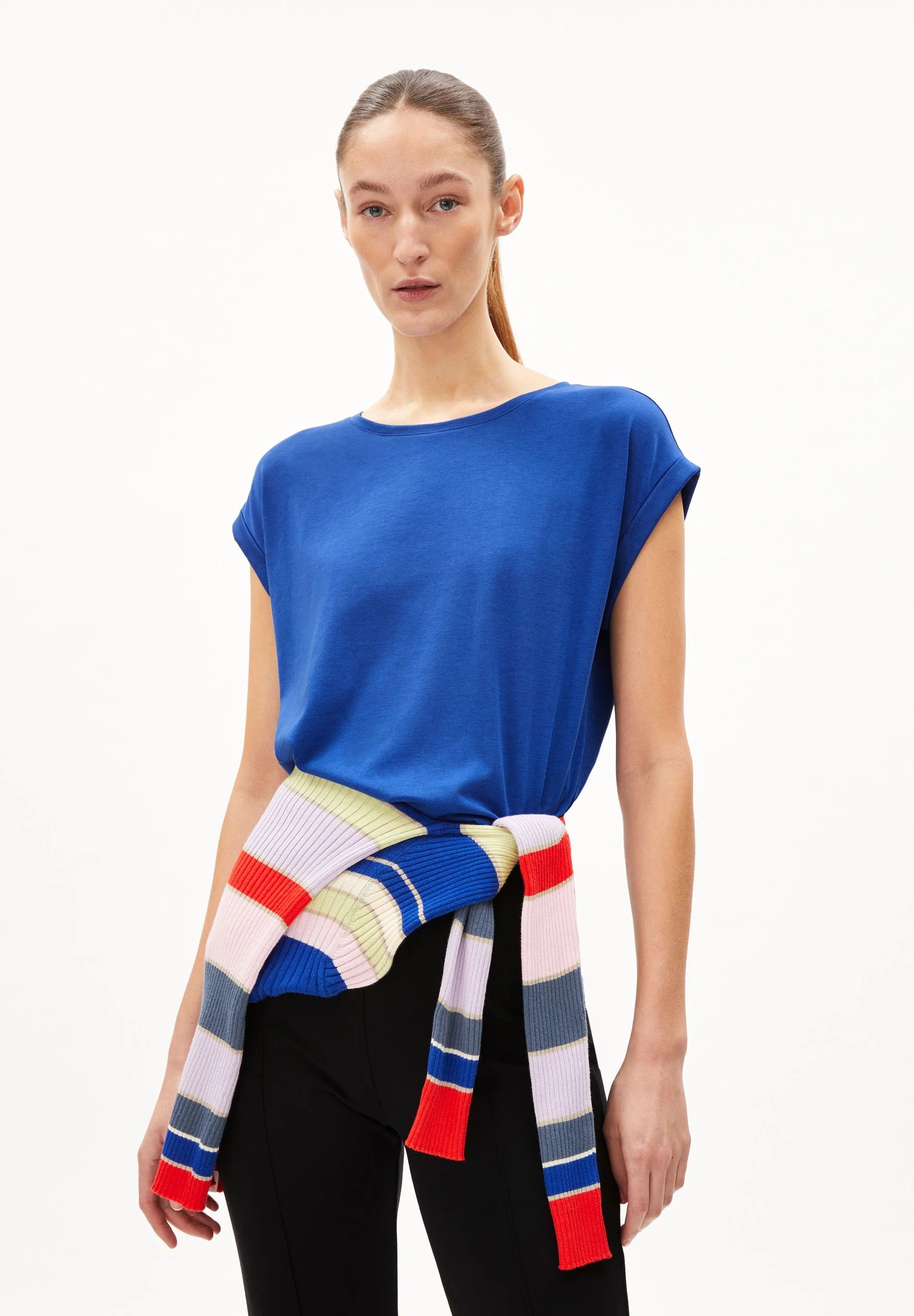 Armedangels - Damen T-Shirt Jilaana blau