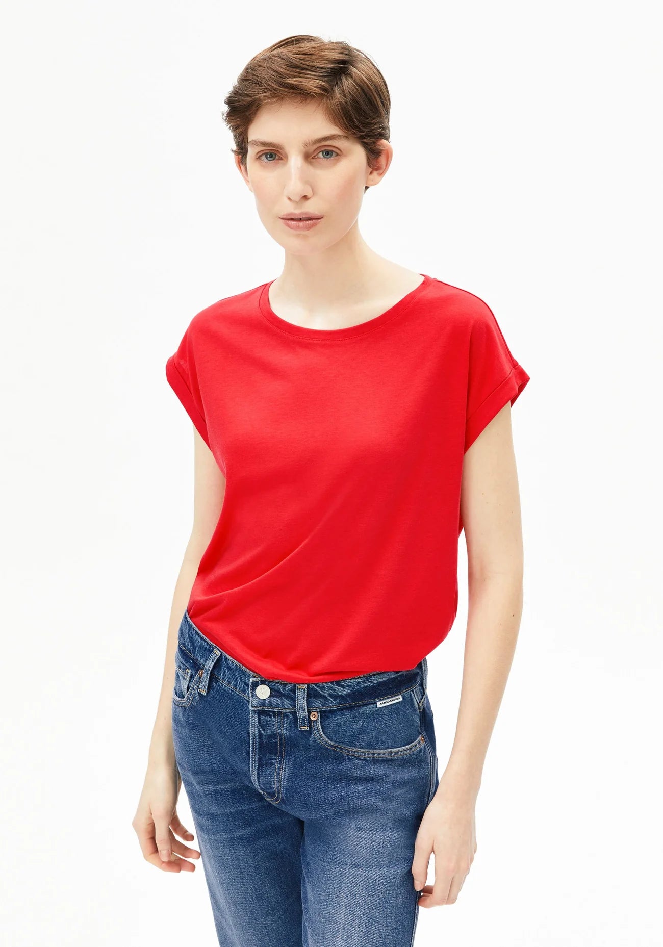 Armedangels - Damen T-Shirt Jilaana rot