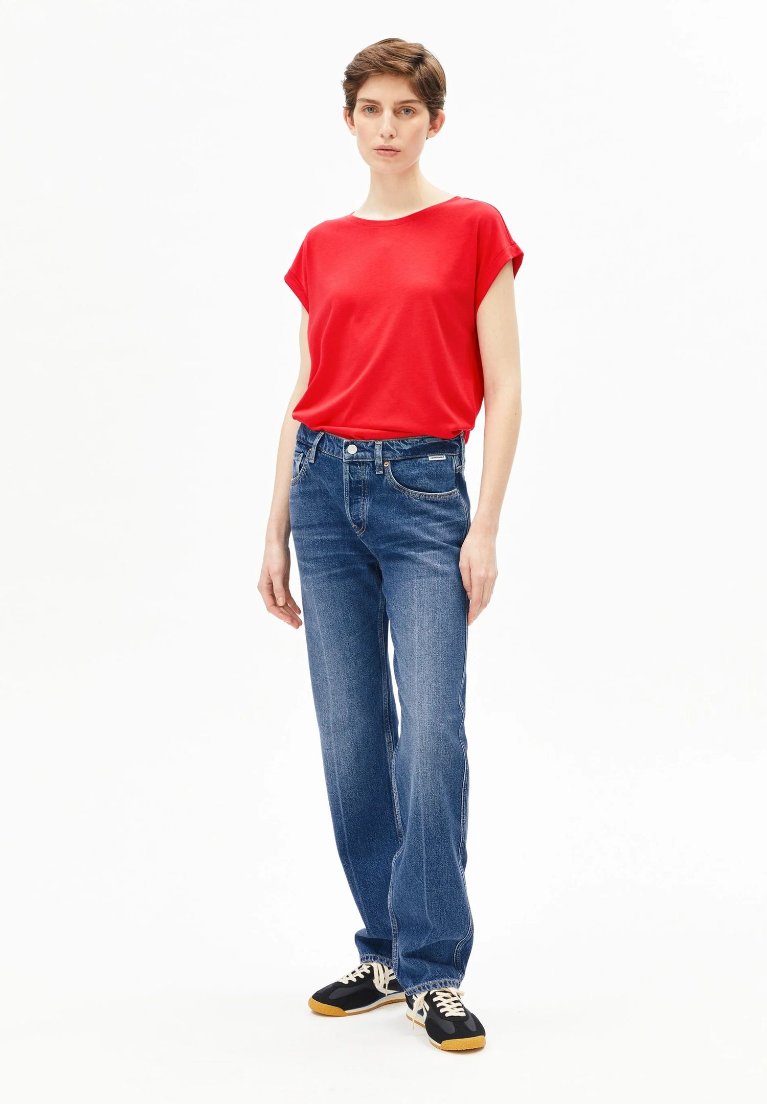 Armedangels - Damen T-Shirt Jilaana rot
