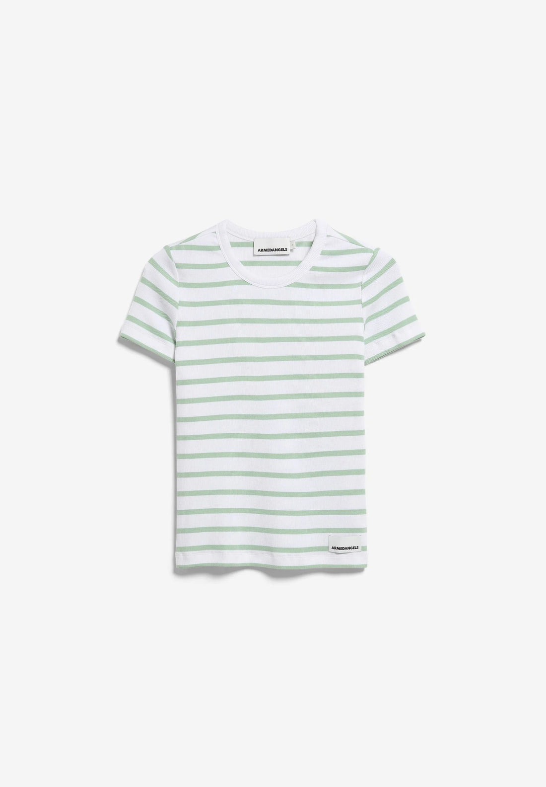 Armedangels - T-Shirt KARDAA weiss grün gestreift