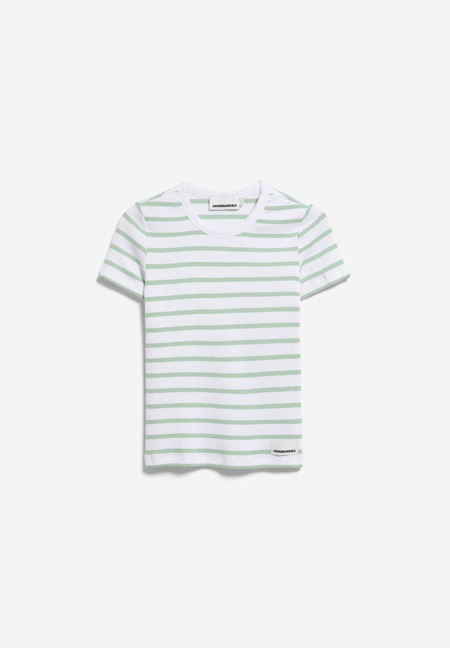 Armedangels - T-Shirt KARDAA weiss grün gestreift
