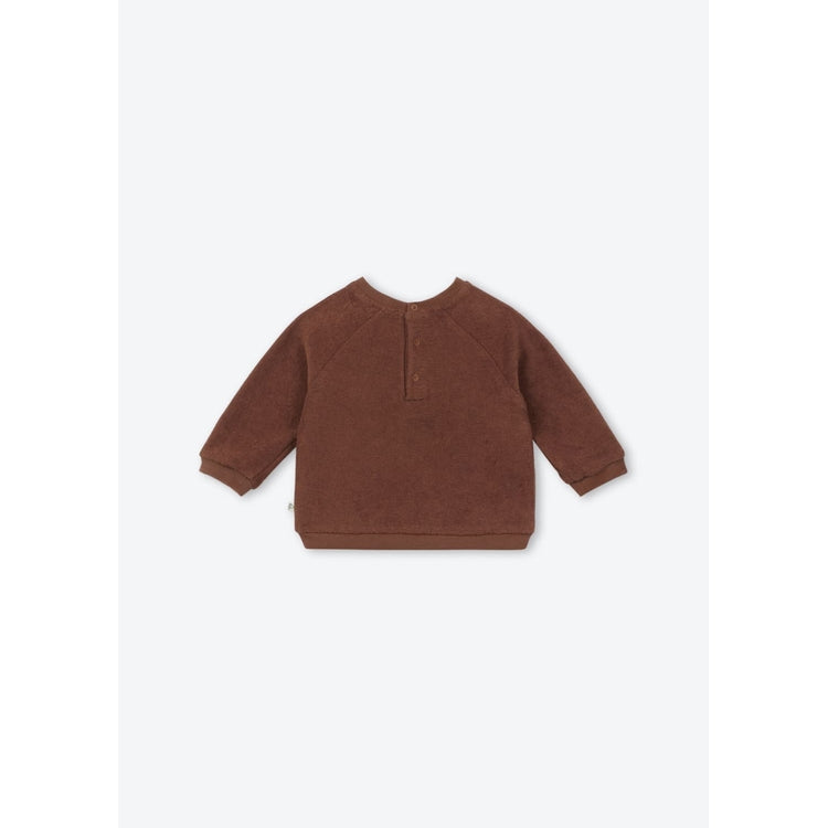 Arsène et les Pipelettes - Baby Sweatshirt Croissant Braun
