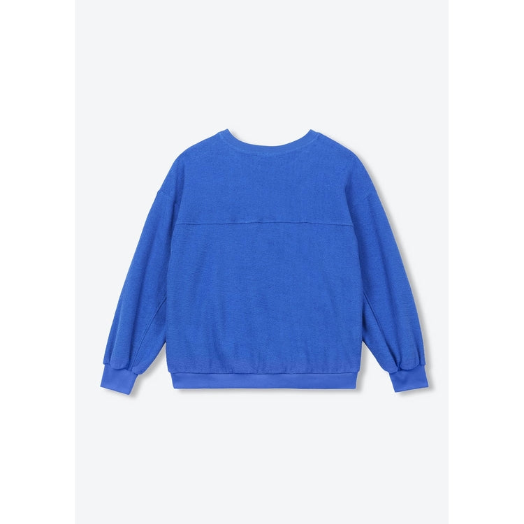 Arsène et les Pipelettes - Damen Frottee Sweatshirt Kobaltblau
