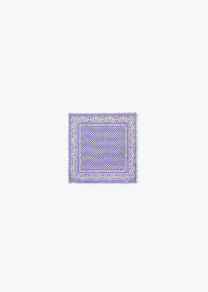 Arsène et les Pipelettes - Damen Bandana Wolle Paisley-Muster lila