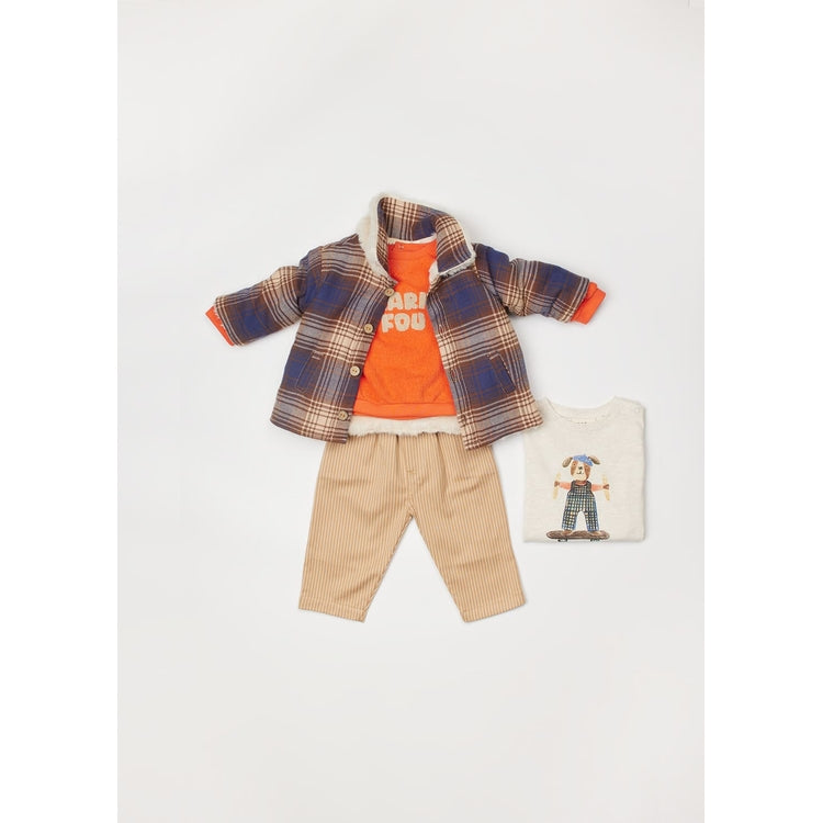 Arsène et les Pipelettes - Baby Sweatshirt Charme Fou orange