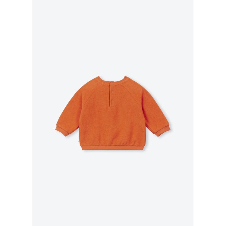 Arsène et les Pipelettes - Baby Sweatshirt Charme Fou orange