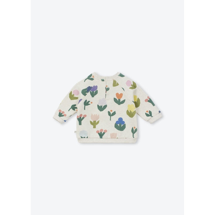 Arsène et les Pipelettes - Baby Sweatshirt Blumenprint Baumwolle (Bio)
