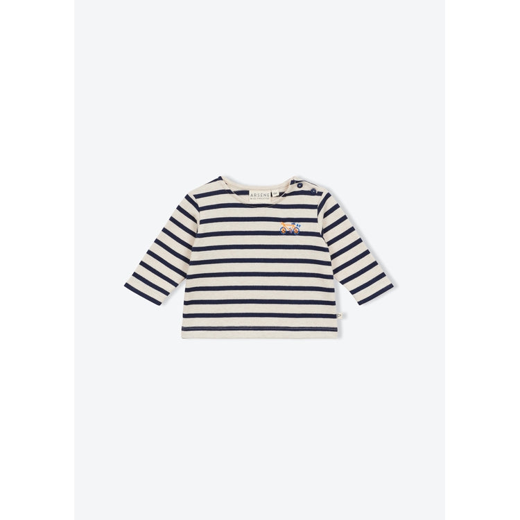 Arsène et les Pipelettes - Baby Langarmshirt Baumwolle (Bio) Marinière