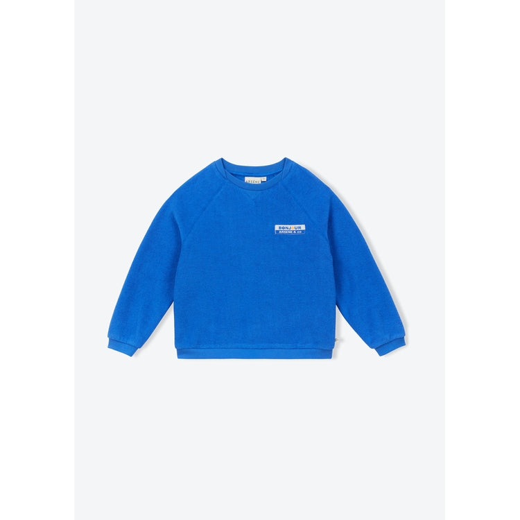 Arsène et les Pipelettes - Kinder Sweatshirt Baumwoll-Frottee blau MINI &amp; ME