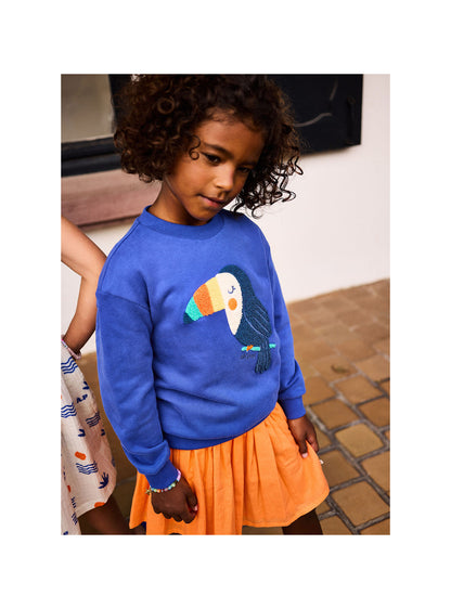 Arsène et les Pipelettes - Kinder Langarmshirt Tukan blau