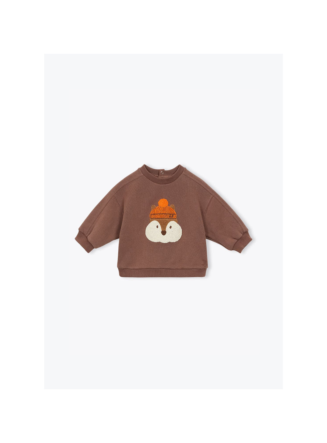 Arsène et les Pipelettes - Baby Sweatshirt Eichhörnchen braun